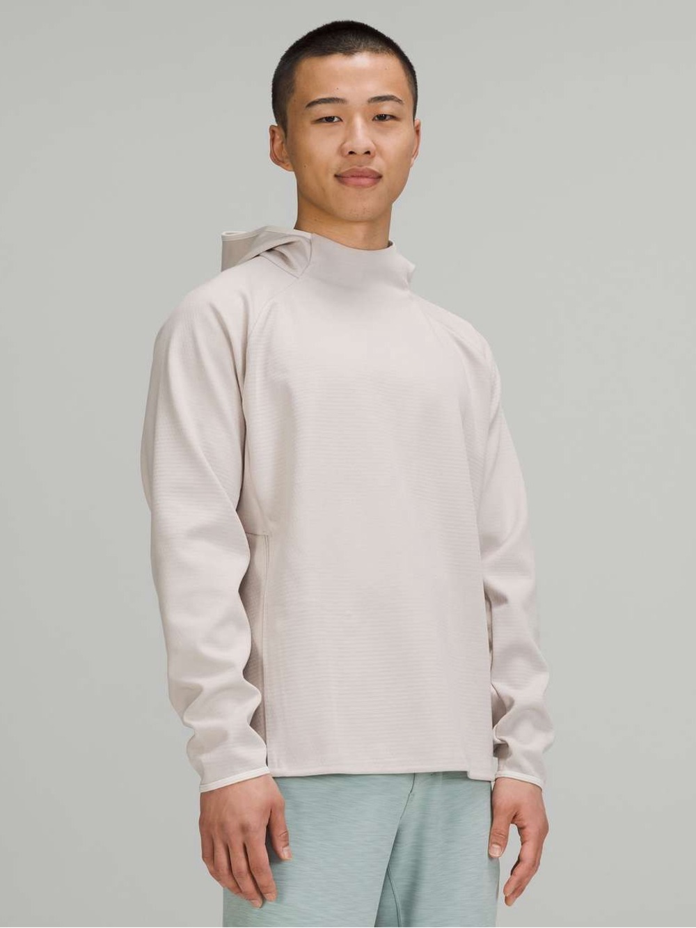 Men’s Lululemon GridLiner Fleece Hoodie | Size M Heathered Dove Grey